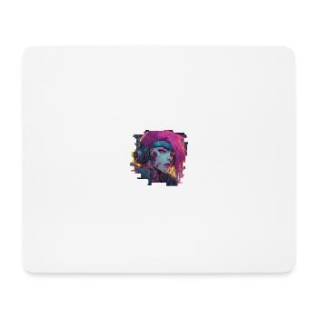 Voxie Mirage // Cyberpunk Zombie - Mouse Pad (horizontal) - white - Front