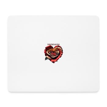 Herztorte - Mousepad (Querformat) - Weiß - Vorne