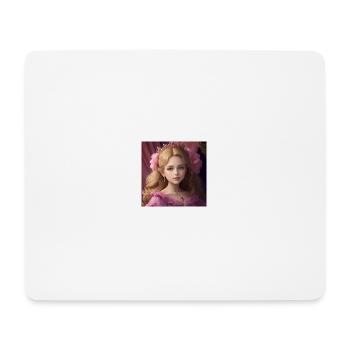 princesse blonde - Tapis de souris (format paysage) - blanc - Devant