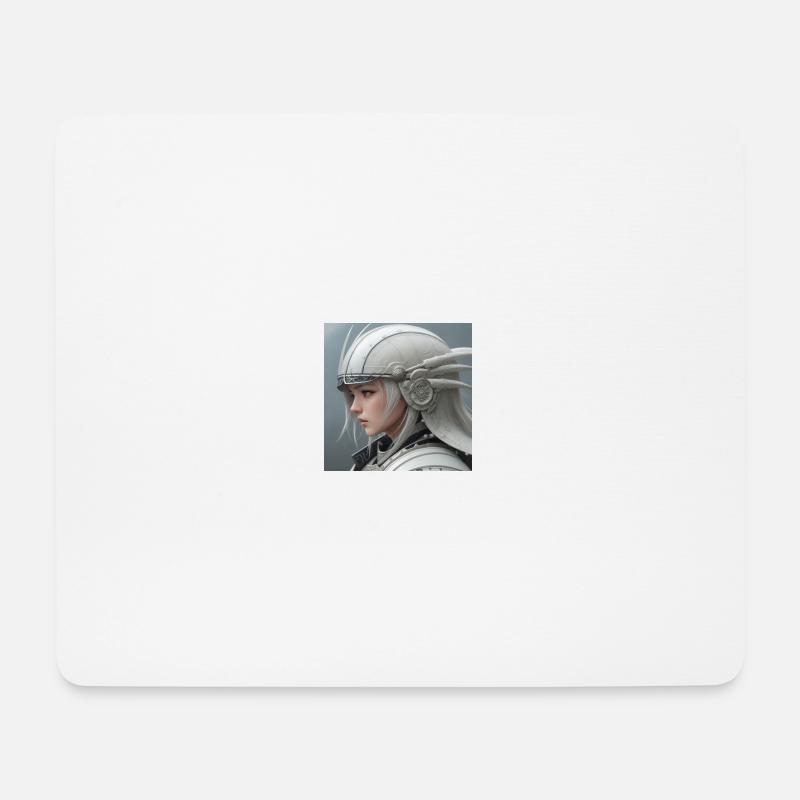 Japanischer Jäger - Mousepad (Querformat) - Weiß