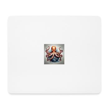Krake - Mousepad (Querformat) - Weiß - Vorne