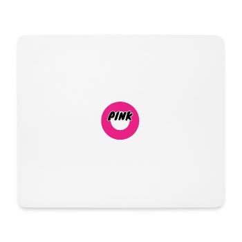 PINK Circle Lettering - Mouse Pad (horizontal) - white - Front