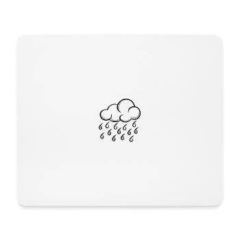 Cloud Pop Art Halftone - Mouse Pad (horizontal) - white - Front