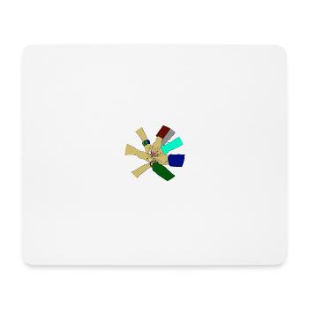 Amitié - Tapis de souris (format paysage) - blanc - Devant