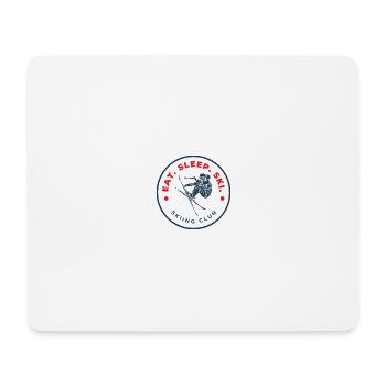 Eat Sleep Ski Club - Tapis de souris (format paysage) - blanc - Devant