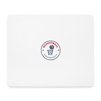 Hoopsrausch Logo Basketball - Mouse Pad (horizontal) - white - Front