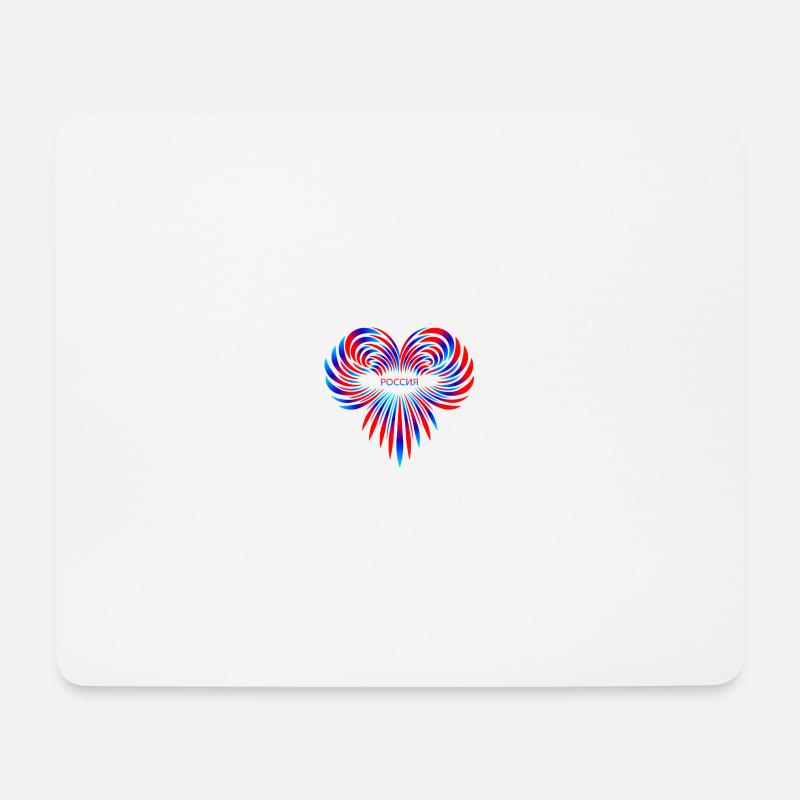 heart - Mouse Pad (horizontal) - white