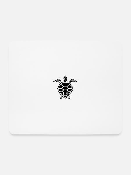 Meeresschildkröte - Mousepad (Querformat) - Weiß