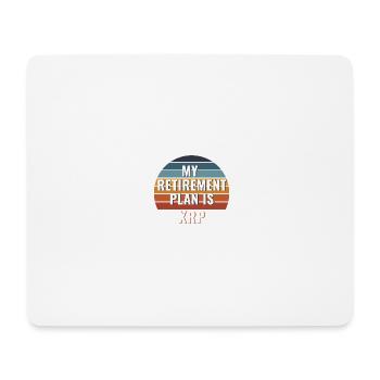 Mon plan de retraite est Ripple, XRP- Funny Crypto - Tapis de souris (format paysage) - blanc - Devant