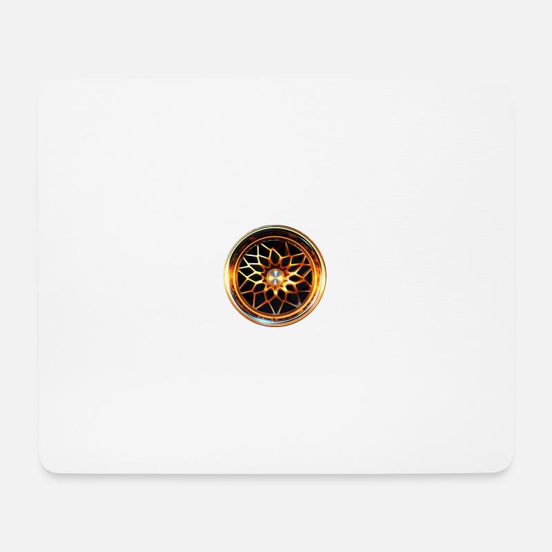 Car Rim - Mouse Pad (horizontal) - white