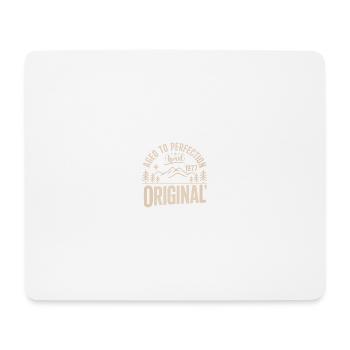 April 1977 – Legende der Gipfel und Berge - Mousepad (Querformat) - Weiß - Vorne