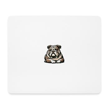Bulldog: The Super Dog - Mouse Pad (horizontal) - white - Front
