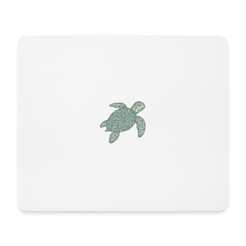 Stick-Schildkröte - Mousepad (Querformat) - Weiß - Vorne