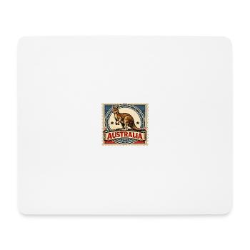 Kangaroo Vintage Stamp Australien - Mousepad (Querformat) - Weiß - Vorne