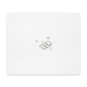 Magie de l’argent - Tapis de souris (format paysage) - blanc - Devant