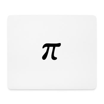 archimedes π - Mousepad (Querformat) - Weiß - Vorne