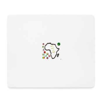 Afrique et Foot: Pas le Temps - Tapis de souris (format paysage) - blanc - Devant