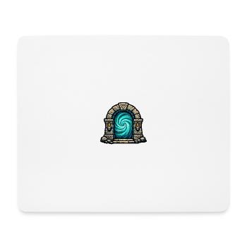 Steinportal Wirbelzauber - Mousepad (Querformat) - Weiß - Vorne