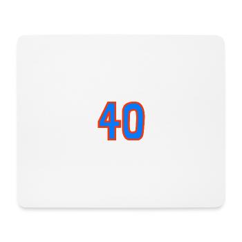 40. 40 JAHRE. 40-JÄHRIGES JUBILÄUM. 40-JÄHRIGES JUBILÄUM. - Mousepad (Querformat) - Weiß - Vorne