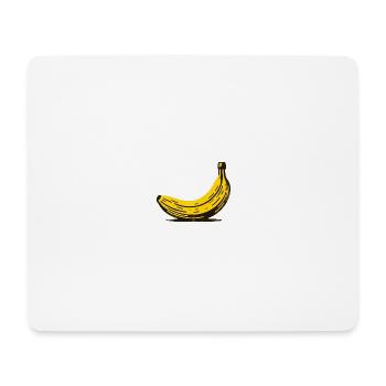 Banane - Mousepad (Querformat) - Weiß - Vorne