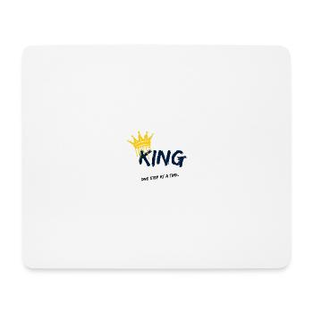 King Spray Crown Black Blue - Mouse Pad (horizontal) - white - Front