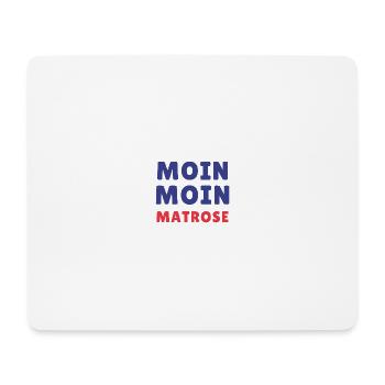 Moin Moin Sailor Typer Design - Tapis de souris (format paysage) - blanc - Devant