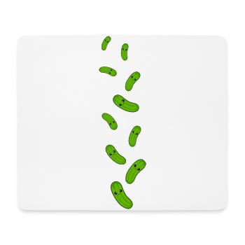 Gurke Comic - Mousepad (Querformat) - Weiß - Vorne