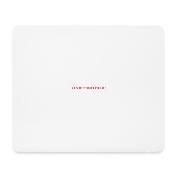 Pardon - Tapis de souris (format paysage) - blanc - Devant