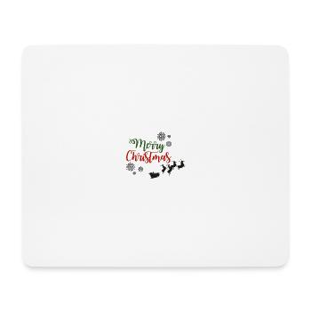 Unisex Merry Christmas Jersey Premium T-shirt - Mouse Pad (horizontal) - white - Front