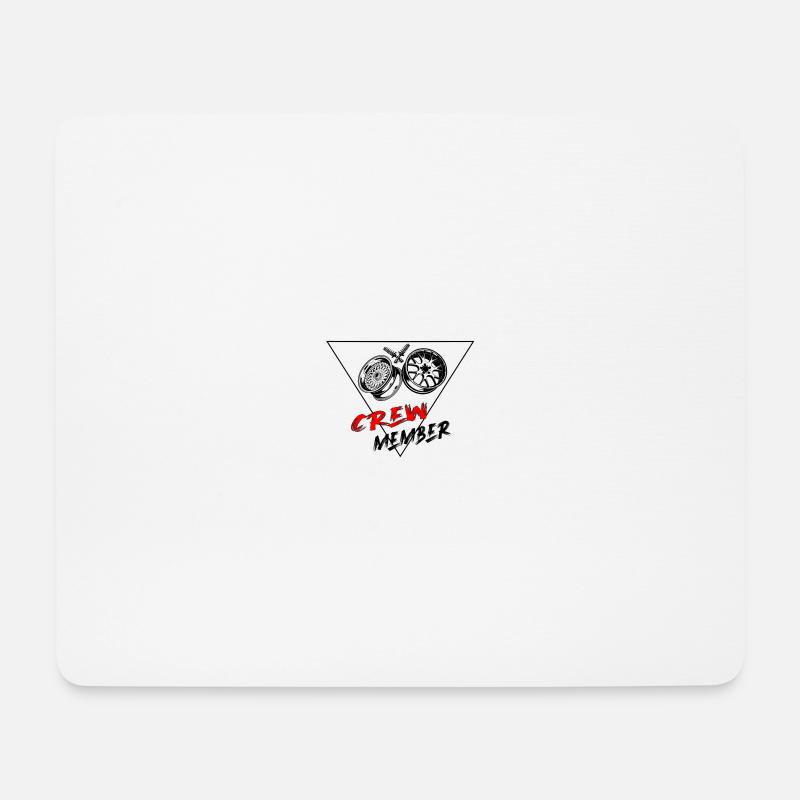 Crew Member - Mousepad (Querformat) - Weiß