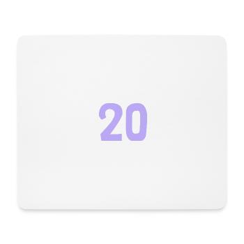 20. 20 ANS. 20e ANNIVERSAIRE. ANNIVERSAIRE 20 ANS. - Tapis de souris (format paysage) - blanc - Devant