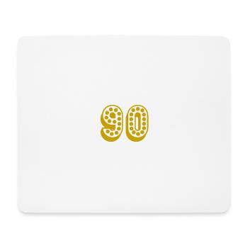 90. 90 JAHRE. 90-JÄHRIGES JUBILÄUM. 90-JÄHRIGES JUBILÄUM. - Mousepad (Querformat) - Weiß - Vorne