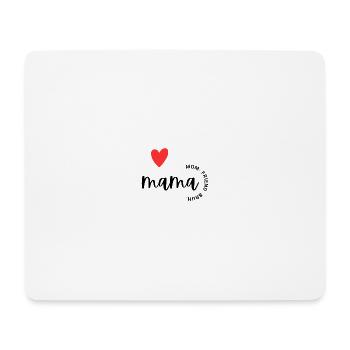 I love Mama png - Mousepad (Querformat) - Weiß - Vorne
