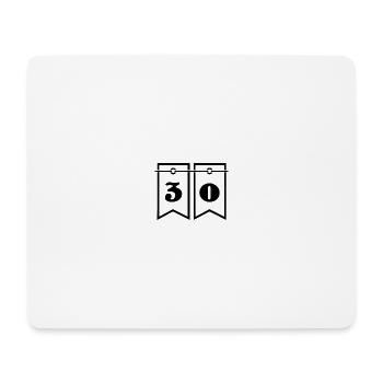 ANNIVERSAIRE. HAPPY BIRTHDAY. JOYEUX ANNIVERSAIRE. - Tapis de souris (format paysage) - blanc - Devant