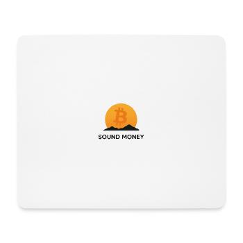 Bitcoin Sunset Mountain - Tapis de souris (format paysage) - blanc - Devant