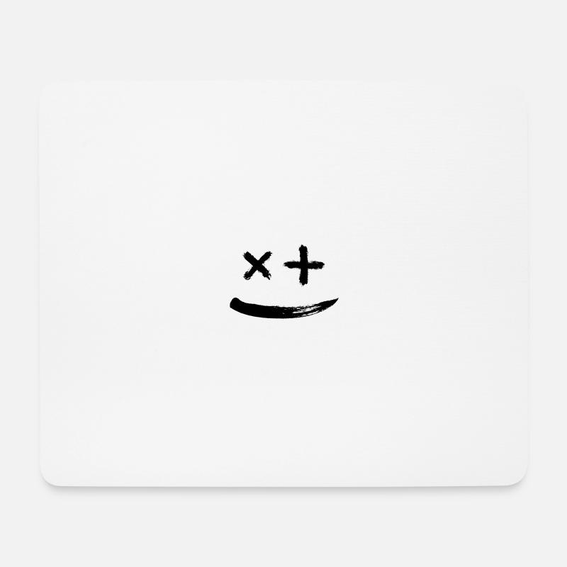Smile - Mousepad (Querformat) - Weiß
