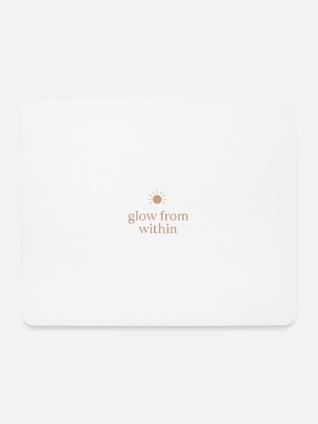 Glow from within - Mousepad (Querformat) - Weiß