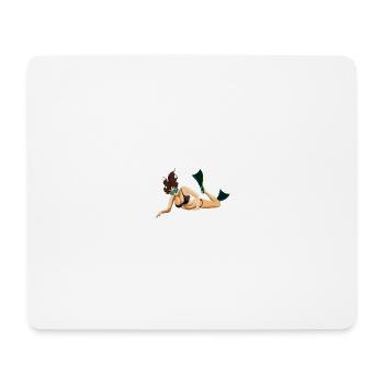 Loni Shirt Bikini Girl - Mousepad (Querformat) - Weiß - Vorne