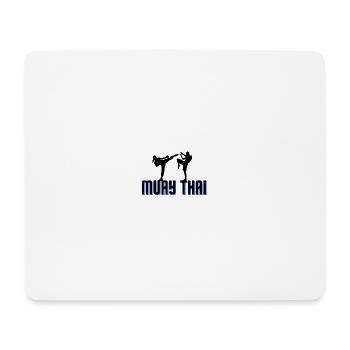 muay thai - Mousepad (Querformat) - Weiß - Vorne
