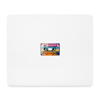 Cassette - Tapis de souris (format paysage) - blanc - Devant