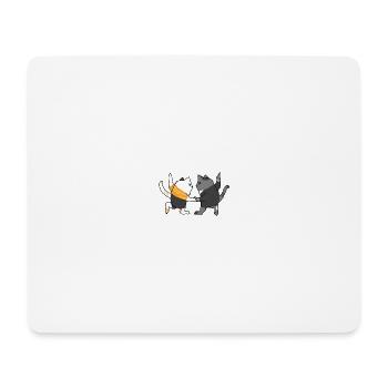 Dancing Cats - Mouse Pad (horizontal) - white - Front