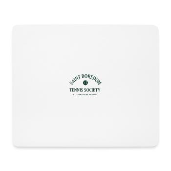 Saint Boredom - Société de tennis - Tapis de souris (format paysage) - blanc - Devant