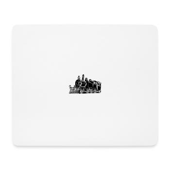 Dampflok – Eleganz auf den Gleisen - Mousepad (Querformat) - Weiß - Vorne