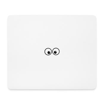 Eye duo in comic style - Mouse Pad (horizontal) - white - Front