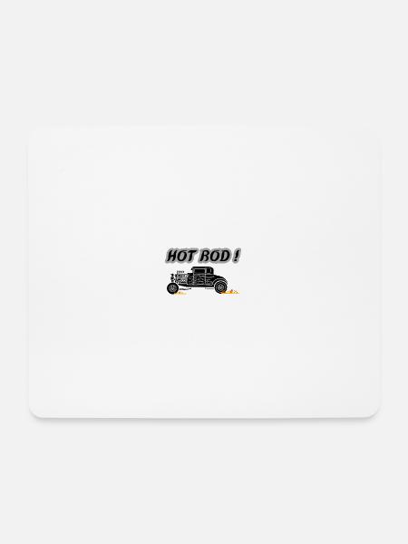 HOT ROD - Mousepad (Querformat) - Weiß