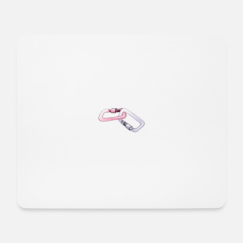 Carabiners, Karabiner - Mousepad (Querformat) - Weiß
