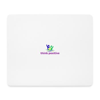 think positive happy family - Mousepad (Querformat) - Weiß - Vorne