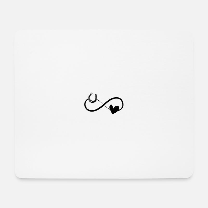 Ich liebe mein Pferd Reitsport Pferdeliebe - Mousepad (Querformat) - Weiß