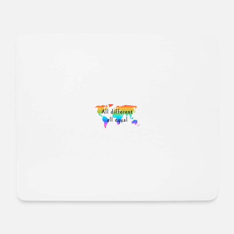 all different all equal. Love is Love. - Mousepad (Querformat) - Weiß