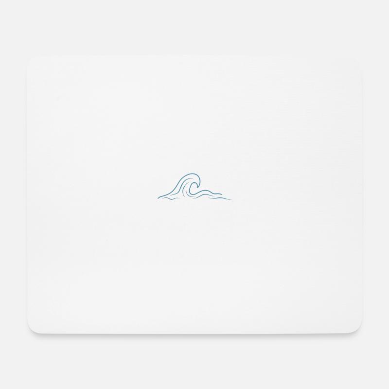 Wave Rider - Mouse Pad (horizontal) - white